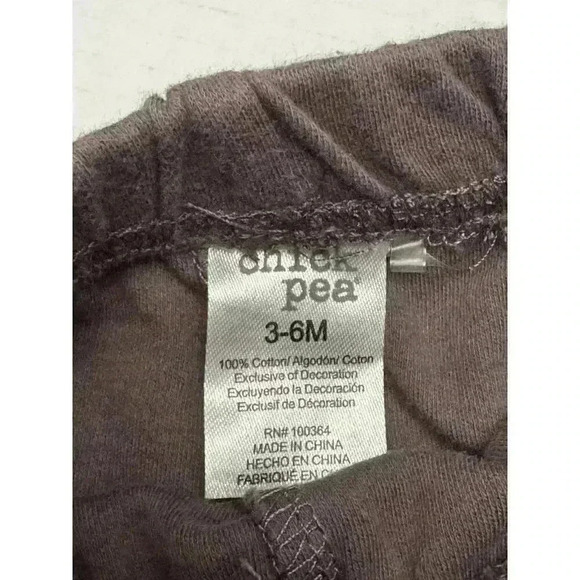 (2) Chick Pea Pants Baby Infant Size 3-6 Months Elastic Waist Green Blue Lot - Picture 4 of 7